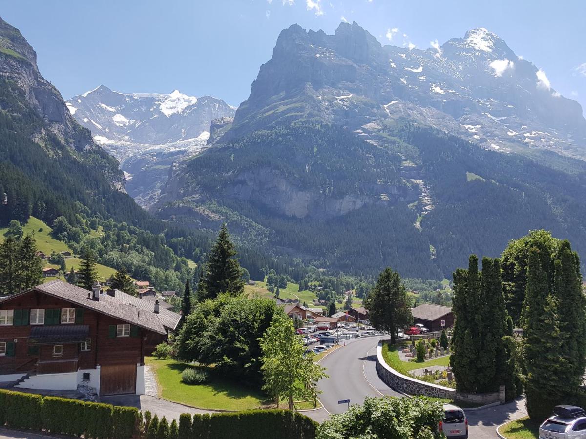 Atemberaubende Sicht Auf Eiger Nordwand Leilighet Grindelwald Eksteriør bilde